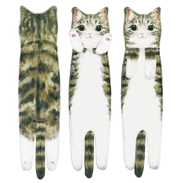 😺Funny Cat Hand Towels