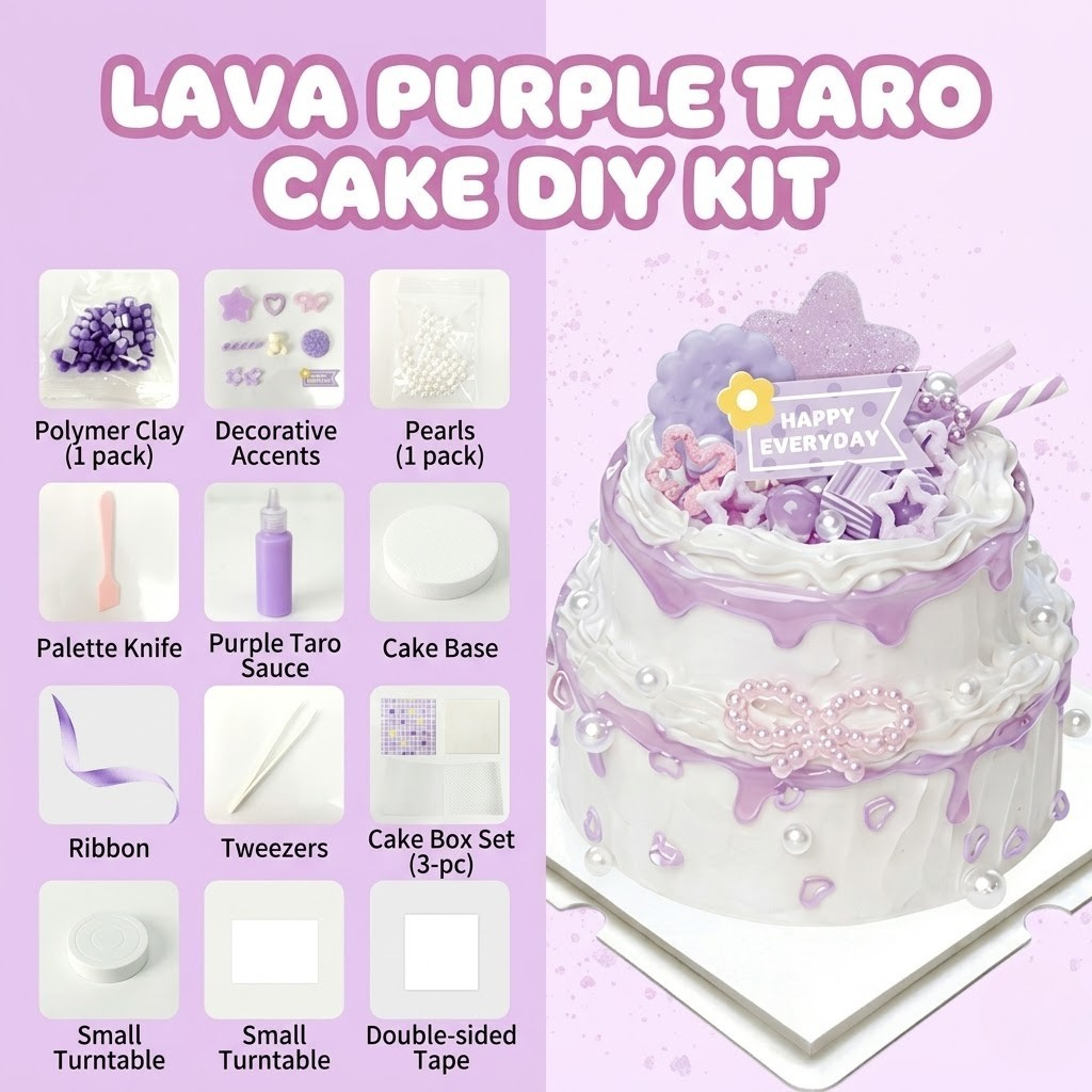 DIY Mini Cake Kit: The Ultimate Food Play & Decoden Cream Glue Craft