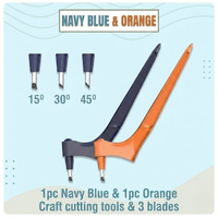 1 Navy＋1 Orange With 3 blades