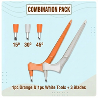 1 White＋1 Orange With 3 blades