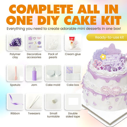 DIY Mini Cake Kit: The Ultimate Food Play & Decoden Cream Glue Craft