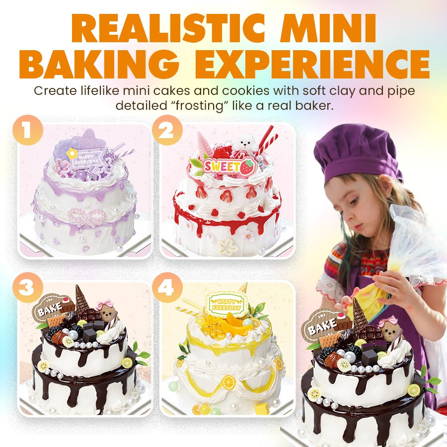 DIY Mini Cake Kit: The Ultimate Food Play & Decoden Cream Glue Craft