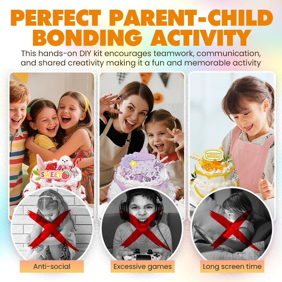 DIY Mini Cake Kit: The Ultimate Food Play & Decoden Cream Glue Craft