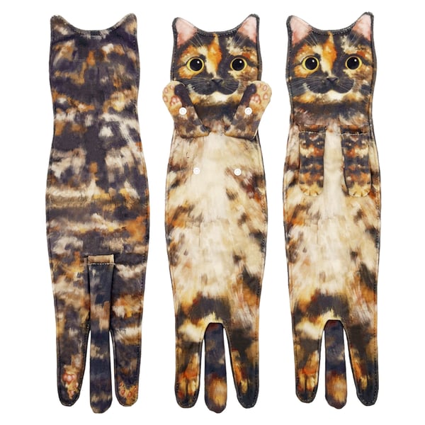 😺Funny Cat Hand Towels