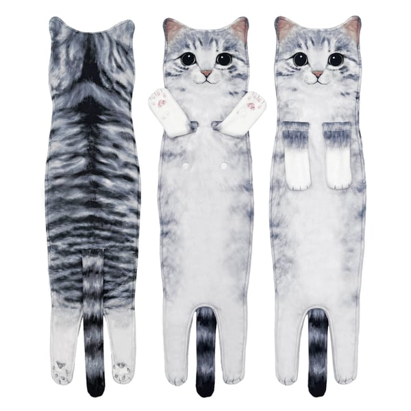 😺Funny Cat Hand Towels