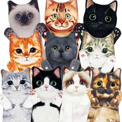 😺Funny Cat Hand Towels