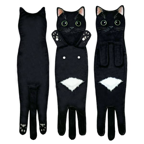 😺Funny Cat Hand Towels