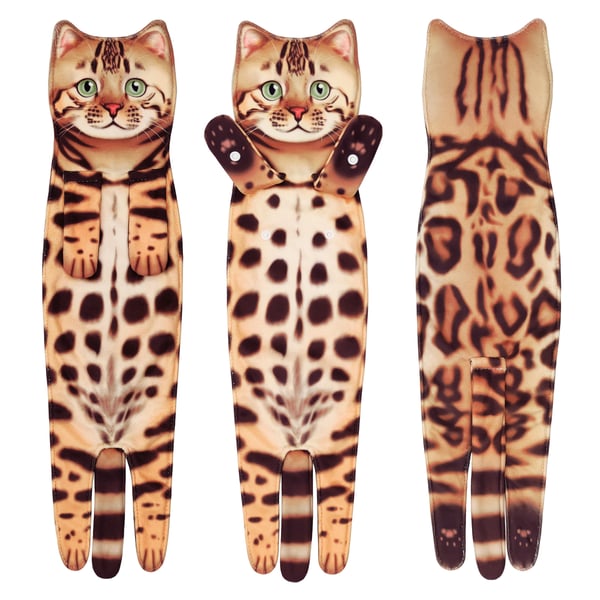 😺Funny Cat Hand Towels
