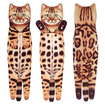 😺Funny Cat Hand Towels