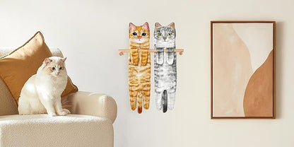 😺Funny Cat Hand Towels