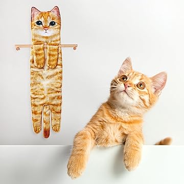 😺Funny Cat Hand Towels