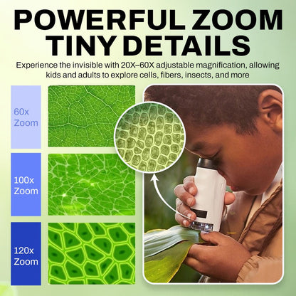 Explore the Unseen: Portable Kids' Microscope Kit