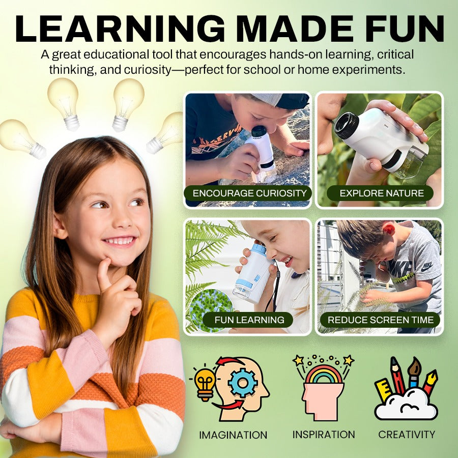 Explore the Unseen: Portable Kids' Microscope Kit