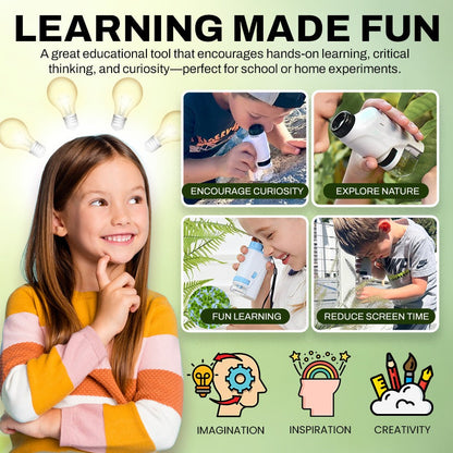 Explore the Unseen: Portable Kids' Microscope Kit