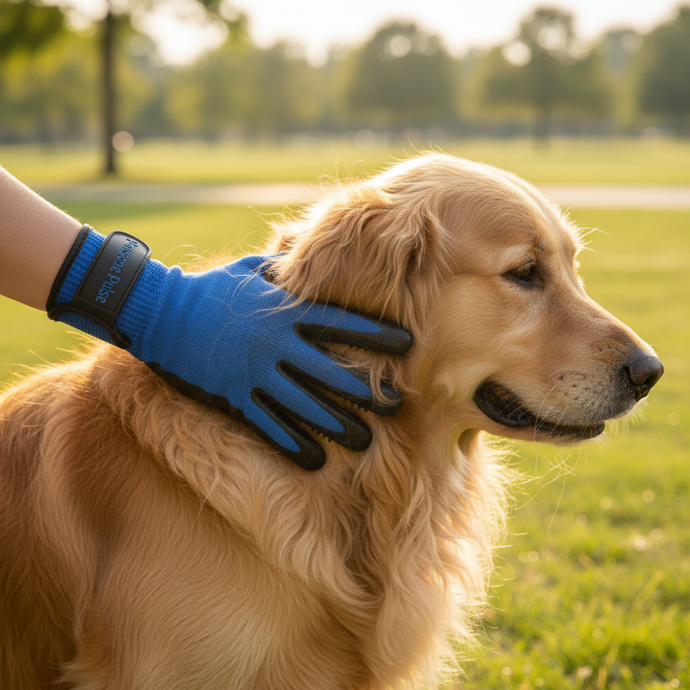 Pawsome Pulse Pet Grooming & Bath Gloves