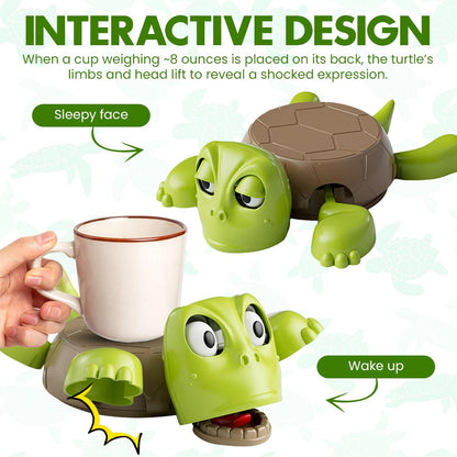 The "Turtley Shocked" Pop-Up Desk Coaster