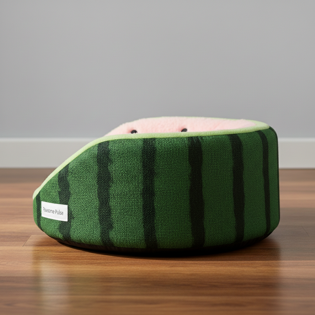 Pawsome Pulse Watermelon Cozy Pet Bed