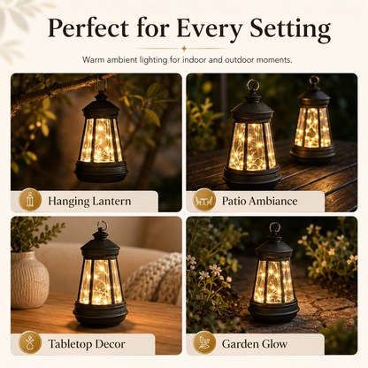 Vintage Solar Hanging Lantern