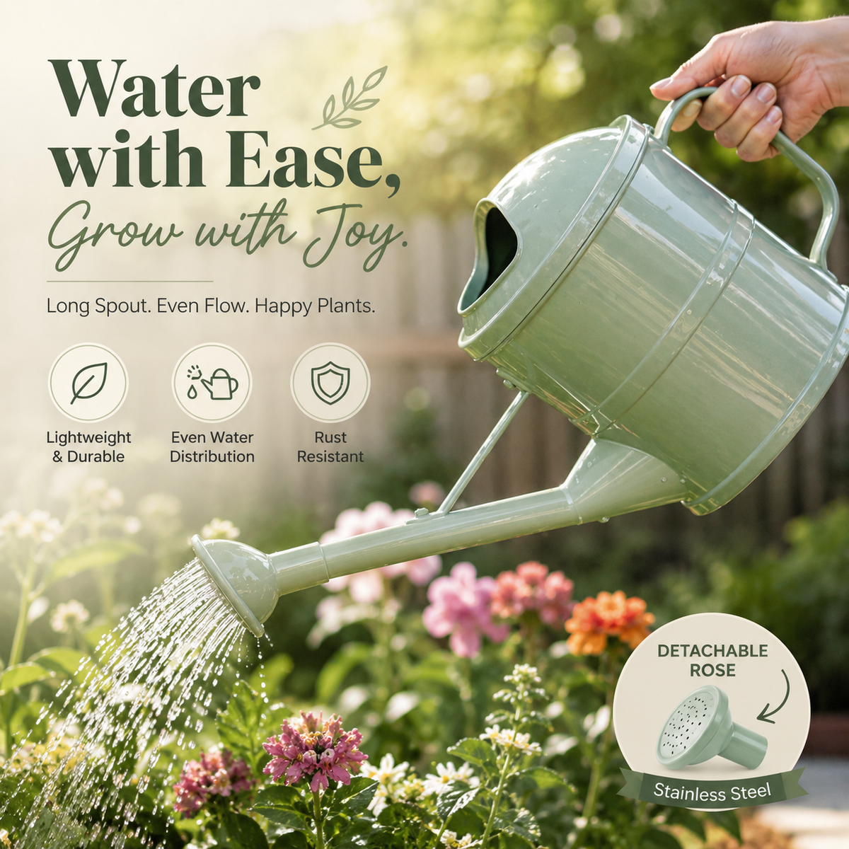 1.5L Dual-Mode Watering Can